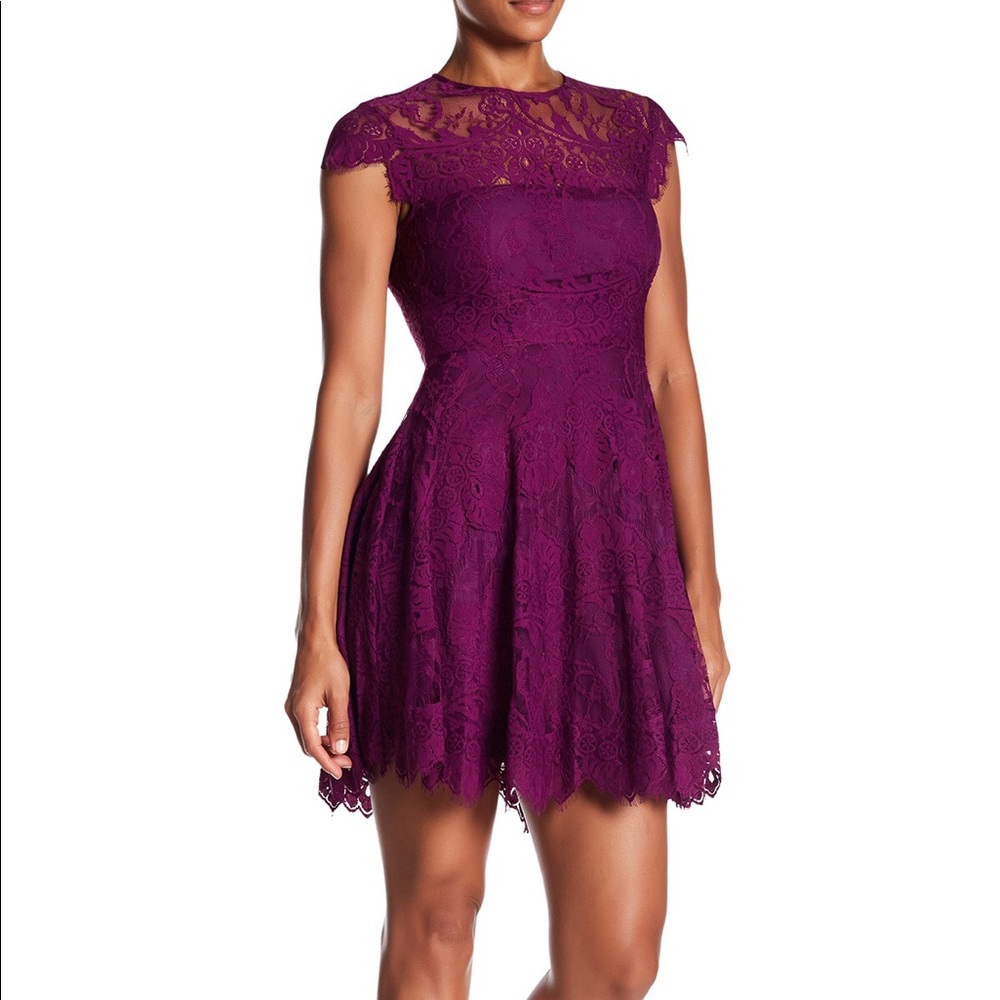 B.B. Dakota ‘Rihana’ Illusion Yoke Dress